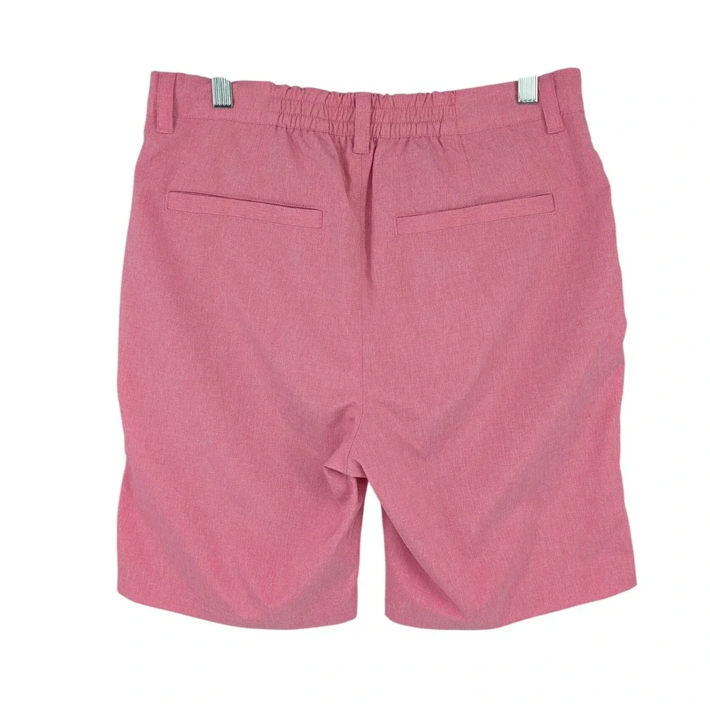 Nicklaus Mens Golf Shorts Size 30 Heathered Pink Stretch Flat Front Performance